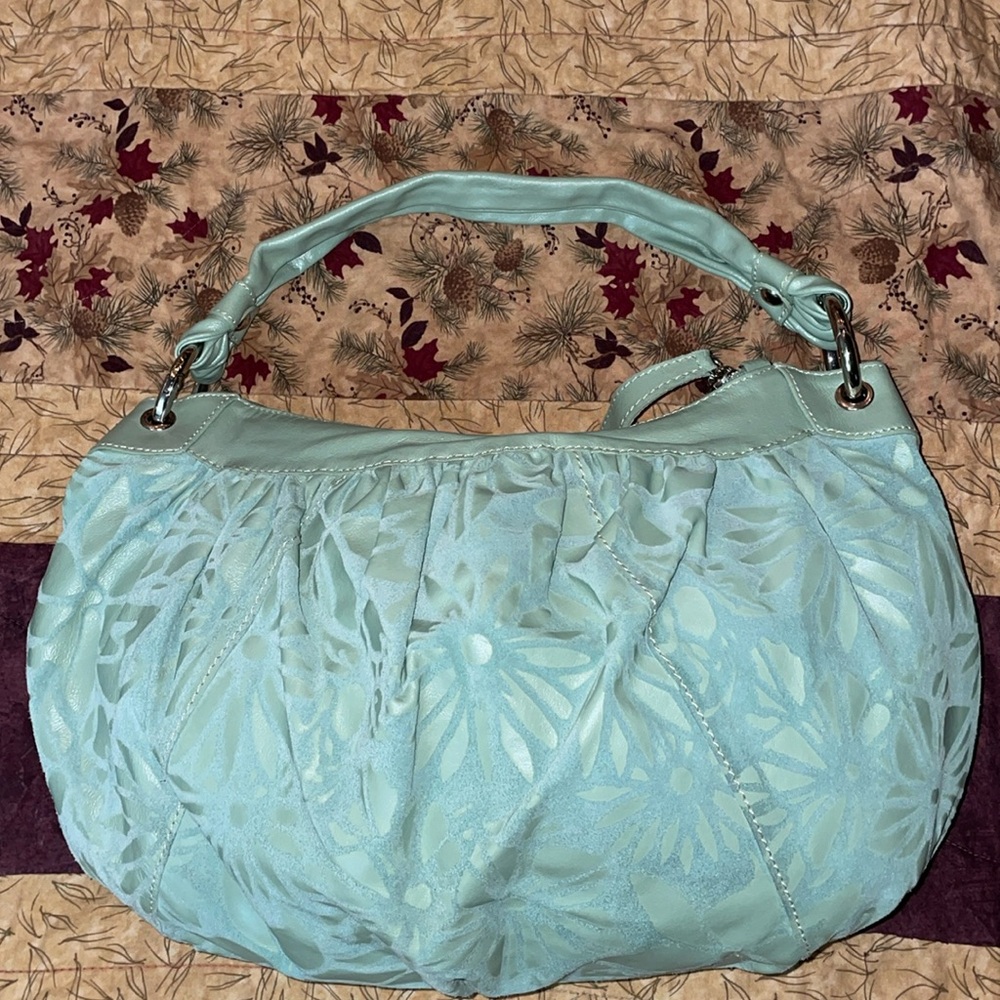 💚Great USED Condition Suede Leather L’incontro made in Italy Bag